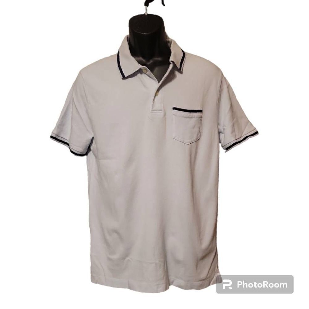 Gap Men's Short Sleeve Polo, Light Blue, Large